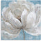Yelash Bathroom Wall Decor Flower Picture - White Floral Blossom Painting Canvas Wall Art for Bedroom - Abstract Painting Framed and Easy to Hang 14''X14''