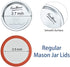 200-Count Canning Lids, Regular Mouth Canning Lids for Ball, Kerr Jars, Split-Type Metal Mason Jar Lids and Secure Canning Jar Lids, 100% Fit for Regular Mouth Jars Lids(200-Count, 70mm)