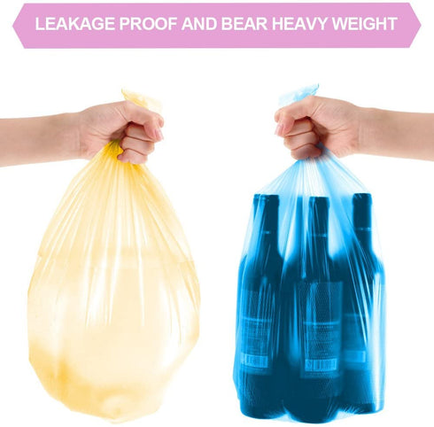 8 Gallon/150pcs Medium Trash Bags, FORID Colorful Clear Garbage Bags, Extra Strong Rubbish Bags for Home, Office, Car/30 Liter/5 Rolls