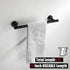 JQK Black Towel Bar, 12 Inch Stainless Steel Hand Towel Rack, Bathroom Towel Holder Matte Black Wall Mount, Total Length 15 Inch TB110L12-PB