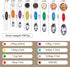 Sunnyac Measuring Spoons with Strong Magnets, Set of 8 Stainless Steel Measuring Spoons with Leveler, Double-Ended Metal Teaspoon and Tablespoon for Dry and Liquid Ingredients (Multi-colored)