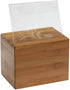 Oceanstar Bamboo Recipe Box with Divider, Natural, 6.80" W x 4.90" D x 5.10" H