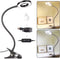CLOOOUDS 7W Clip on Light, LED Clip On Lamp, USB Reading Book Light, Bed Lamp,Desk lamp, Warm Light and White Light
