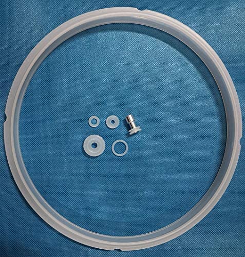 Pressure Cookers Universal Replacement Silicone Sealing Rings Gaskets Float Valve Sealer Set for 5 or 6 Quart Pressure Cooker Models