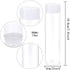 ANECO 12 Pack 12 Ounce PET Empty Juice Bottles with Lids Reusable Clear Drink Containers for Storing Juice, Milk, Smoothie or Homemade Beverages (White lids)