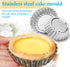Amytalk 20 Packs Cupcake Mold, 3.8inch Stainless Steel Mini Pie Tartlet Cupcake Cake Muffin Mold Tin Pan Baking Tool
