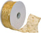 Morex Ribbon Glitter Dots Wired Sheer Glitter Ribbon, 2-1/2-Inch by 50-Yard Spool, Gold