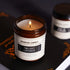2 Pack Aromatherapy Amber Jar Candle, Sandalwood Rose and Lavender, Rustic Home Decor Scented Candles, Natural Soy Candles for Home Scented, Ideal Gifts for Mom