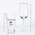 I Said Yes, That's What She Said Wine Glass and Beer Glass Set for Him Her Couples Newlyweds, Novelty Wine Gift for Engagement Proposal Valentine's Day Wedding Bridal Shower, 15Oz (Set of 2)