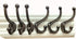 Rustic Brown Cast Iron Hooks,Antique Old Shabby Chic Cast Iron Hooks, Wall Mounted Hooks (Set of 6) Ymaiss Vintage Inspired Coats, Bags, Hats, Towels,Matching Screws Included