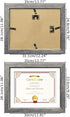 Edenseelake 4 Packs 8.5 x 11 Picture Frame, Rustic 8.5x11 Photo Frames for Wall Mounting and Tabletop Decoration, Grey
