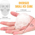 HAVOER Extra Large 3D Skull Ice Cube Mold - Flexible Silicone Skull Ice Maker Mold for Whiskey - 4 Cavity Skull Ice Cube Tray with Funnel - Skull Mold for Baking, Chocolate, Candy and Resin