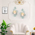 QIKADSEN Wall Candle Sconces Set of 2 Easy Installed Wall Candle Holder Décor for Dining or Living Room Light Green