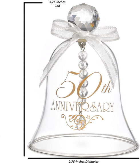 Hortense B. Hewitt Accessories 50th Anniversary Glass Bell