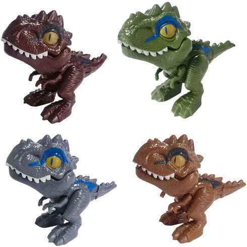 Xinge 4Pack Dinosaur Eggs with Biting Hand Tyrannosaurus Family Game Educational Toys Easter Party Favor for Kids Boys (Tyrannosaurus)