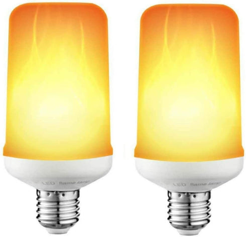 LED Flame Effect Fire E26 Light Bulbs,Creative with Flickering Emulation Lamps,Simulated Nature Fire in Antique Lantern Atmosphere for Holiday Hotel/ Bars/ Home Decoration Restaurants(2 pack)