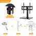 Universal Tabletop TV Stand Base with Swivel Mount for 27 32 37 40 43 46 50 55 inch LCD LED Plasma Flat Screens, Height Adjustable TV Base Replacement,Tempered Glass Base,Holds up to 88lbs