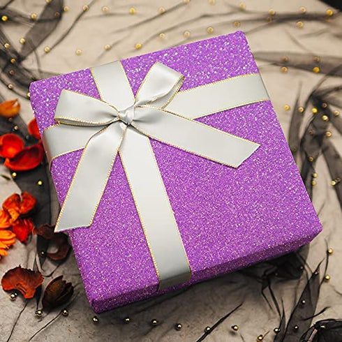 Purple Glitter Wallpaper Purple Glitter Peel and Stick Wallpaper Removable Sparkle Contact Paper Self Adhesive Paper for Wall Cabinet DIY Gift Christmas Decoration Vinyl Roll 17.7"x78.7"