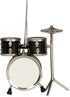 Broadway Gifts 3.2" Black Wood and Brass Drum Set Ornament Decoration