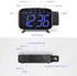 Alarm Clock Projection Clock Digital with Power Adapter and Brightness Adjustment for Home and Bedroom Blue