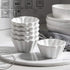SWEEJAR Porcelain Ramekins for Creme Brulee, 8 Ounce Cupcake Baking Cups, Ceramic Souffle Dishes for Muffin, Chocolates, Truffles, Pastries, Pudding, Set of 6,(White)