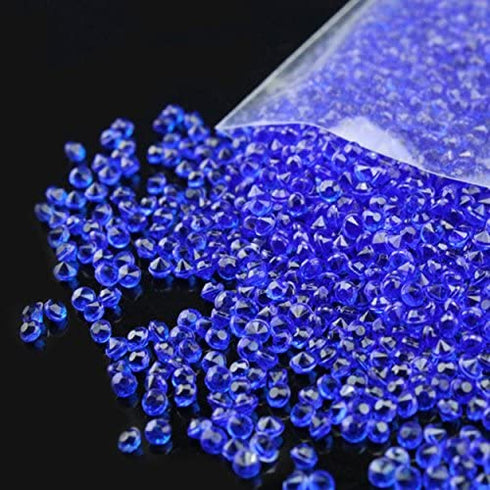 Briliant Shop 2.5mm Acrylic Color Faux Round Diamond Crystals Treasure Gems for Table Scatters, Vase Fillers, Event, Wedding, Arts & Crafts (10000 pcs) (Royal Blue)