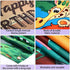 Jungle Animal Theme Birthday Party Decorations, Extra Large Fabric Safari Animal Elements Printed Happy Birthday Backdrop Funny Cartoon Forest Banner Background for Birthday Party Supplies, 6 x 3.6ft