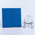 Crystal Clear Crystal Ball 60mm (2.3 inch) Including Golden Flower Stand and Gift Package (80MM, Clear)
