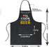 Funny Chef Aprons for Men with Pockets, Kiss the Cook Kitchen BBQ Cooking Dad Apron, Grill Gifts for Birthday Christmas Thanksgiving Fathers Day