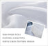 PONY DANCE Short Window Curtains - Linen Look Semi Sheer White Voile Valance Casual Back Tab Drapes for Small Bathroom Basement, 52 Wide x 36 Long, 2 Panels