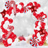 140 Pieces Christmas Balloon Garland Arch Kit - Christmas Candy Cane Windmill Foil Balloons Star Balloons for Xmas Christmas New Year Party Decoration Supplies