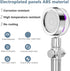 Handheld Shower Head Turbocharged Unique Propeller Design with Filter and Pause Switch Adjustable Flow, 360 Degrees Rotating(Purple)