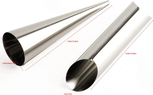Cream Horn Molds Stainless Steel Cone Tubular Shaped Mold for Cannoli Tubes Croissant (cream cone)