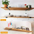 Shelf Brackets 10 Inch, Heavy Duty J Shelf Brackets with Lip, Black Metal Wall Shelf Brackets Floating Shelf Hardware for DIY Open Shelving