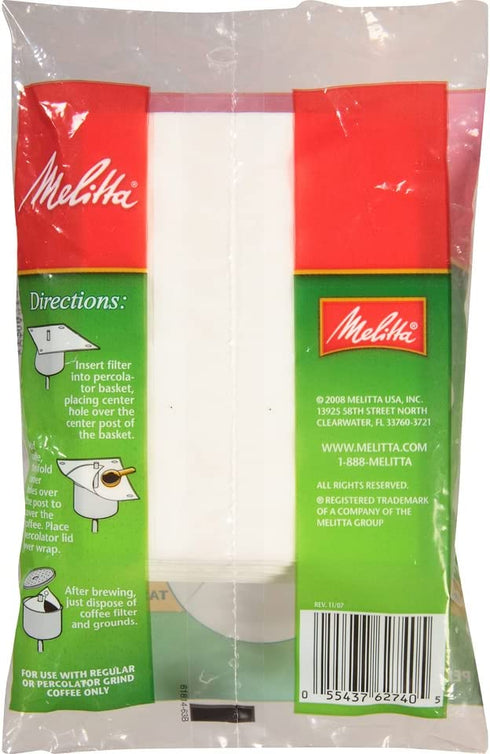 Melitta 627402 Super Premium Wrap Around Coffee Filters 40 Count