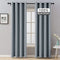 MIULEE 100% Blackout Curtains Thermal Insulated Solid Grommet Curtains/Drapes/Shades for Bedroom Living Room 2 Panels, 52" x 90", Silver Grey