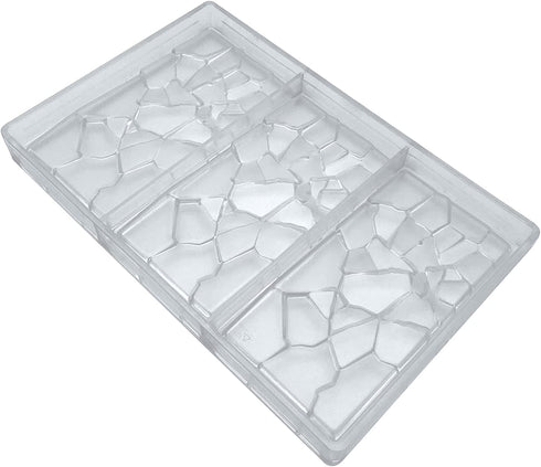 Crack Shape Chocolate Bar Mold Polycarbonate Energy Bar Moulds Chocolate Maker