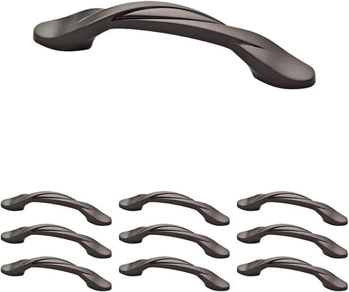 Franklin Brass P35518K-OB3-B Curved Kitchen Cabinet Drawer Handle Pull, 3 inch, Dark Bronze, 10 Count