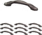 Franklin Brass P35518K-OB3-B Curved Kitchen Cabinet Drawer Handle Pull, 3 inch, Dark Bronze, 10 Count