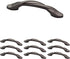 Franklin Brass P35518K-OB3-B Curved Kitchen Cabinet Drawer Handle Pull, 3 inch, Dark Bronze, 10 Count