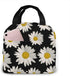 Daisy Lunch Tote Bag for Women Stylish Lunch Tote Bag Insulated Lunch Bag Lunch Box Insulated Lunch Container Reusable with Pocket