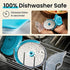 Kitchy Pizza Cutter Wheel - No Effort Pizza Slicer with Protective Blade Guard and Ergonomic Handle - Super Sharp and Dishwasher Safe (Blue)