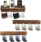 YCOCO Vintage Wood Coffee Mug Holder Stand Wall Mounted, for Coffee Mugs Cups and Tea Cup Storage Rack Holds 12 Mugs,Set of 3