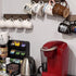 YCOCO Vintage Wood Coffee Mug Holder Stand Wall Mounted, for Coffee Mugs Cups and Tea Cup Storage Rack Holds 12 Mugs,Set of 3