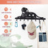 Dog Lover Key Hook Hanger Holder Organizer Rack Display with 8 Hooks Coat Leash Umbrella Hooks for Home Kitchen Office Entryway Door Bedroom Farmhouse Decor Powder-Coated Metal Keys Keychain Holders