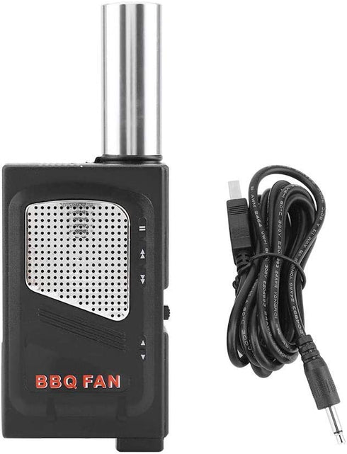 TOPINCN BBQ Air Blower DC 5V Portable Lightweight Electric BBQ Fan Outdoor Cooking Camping Hiking Picnic Accessories with USB Cable