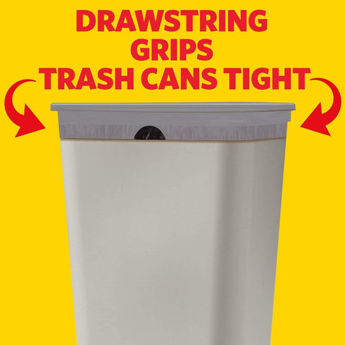 Glad Tall Kitchen Drawstring Trash Bags - OdorShield 13 Gallon Grey Trash Bag, Febreze Citrus and Zest - 40 Count