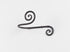 RTZEN Decorative Large Curtain Holdbacks - Set of 2 - Wrought Iron Window Drapery Tiebacks - Handmade Rod Drape Tieback Black Hooks - Rot Metal Drapes Hangers - Unique Hand Craft D©cor