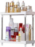 Bathroom Organizer Countertop, 2-Tire Skincare Organizers Vanity Tray Corner Shelf for Makeup Cosmetic Perfume, Multi-Functional Acrylic Organizer in Vanity Dresser Bathroom Kitchen Living Room etc.