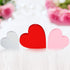 3 Pieces Valentine's Day Heart Wood Sign Heart Tray Decor Love Heart Shape Home Decor Freestanding Red Pink White Heart Table Decorations for Valentines Day Wedding Party